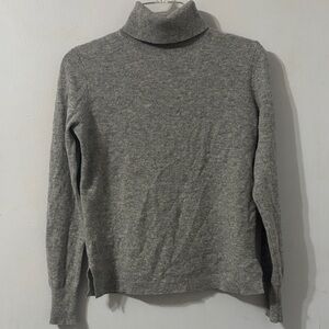 J. Crew Heather Gray Turtleneck Sweater